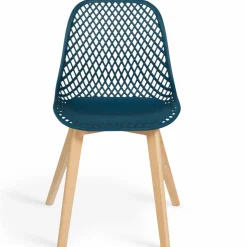 6 chaises bleu canard pour salle à manger*IDMarket Sale