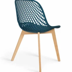 6 chaises bleu canard pour salle à manger*IDMarket Sale