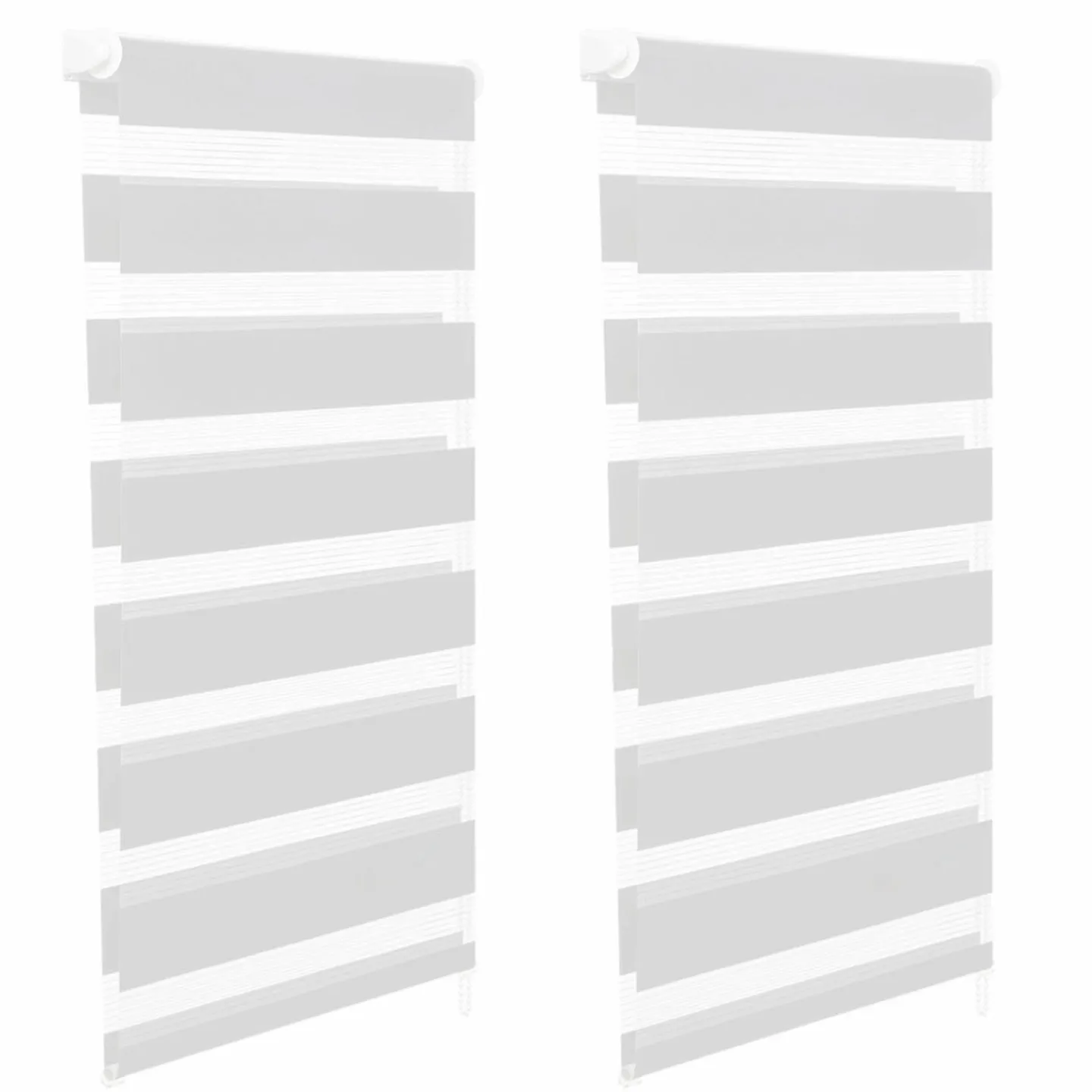 2 Stores jour nuit blanc 45x170 cm*IDMarket Hot