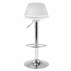 2 tabourets de bar design blanc KARL*IDMarket