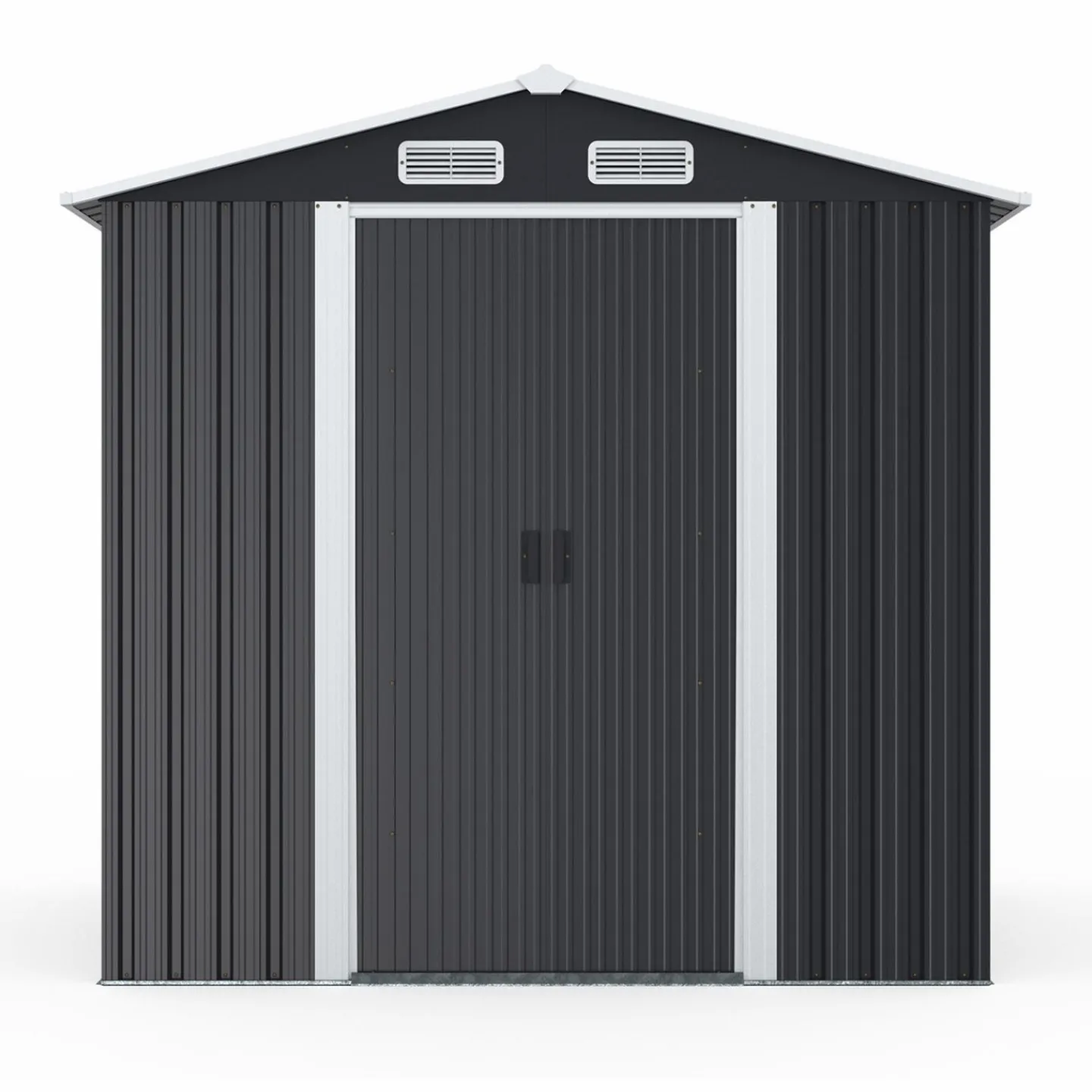Abri de jardin gris en acier galvanisé*IDMarket Best