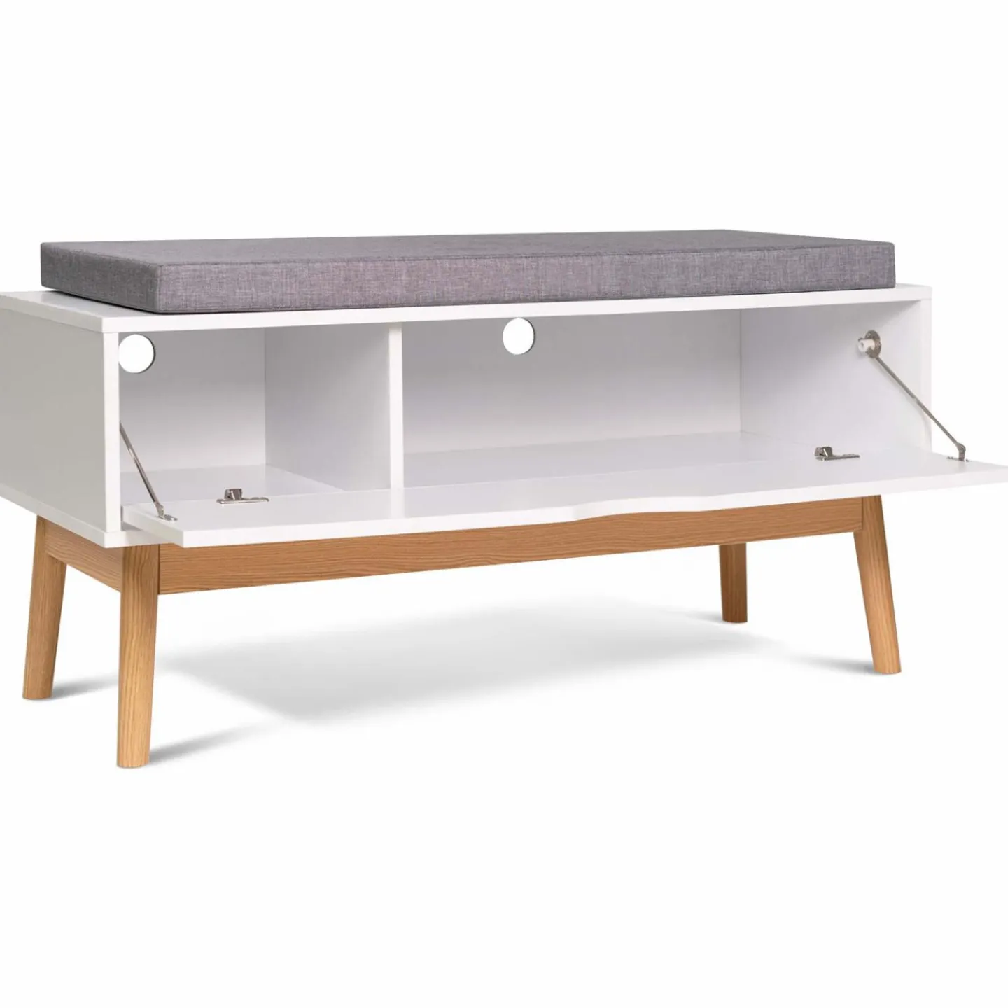 Banquette coffre de rangement blanc*IDMarket New