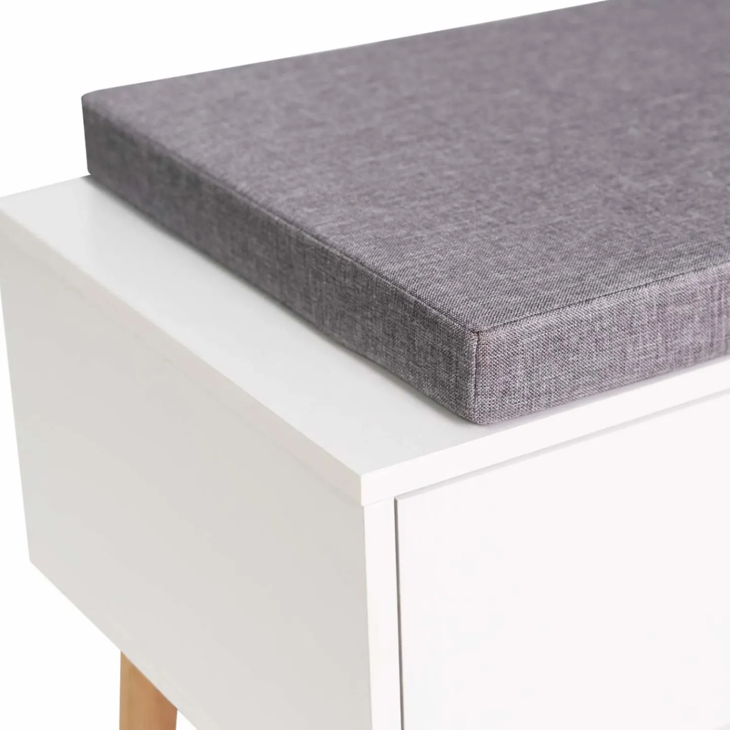 Banquette coffre de rangement blanc*IDMarket New