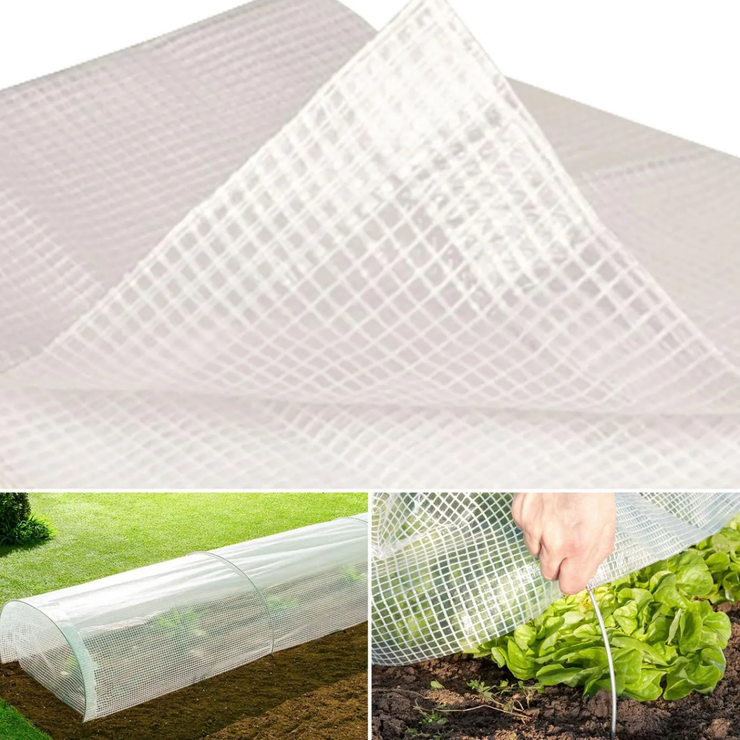 Bâche armée transparente 4x6 m renforcée*IDMarket Sale