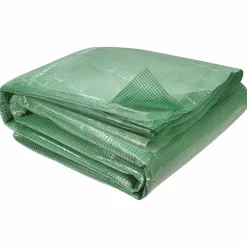 Bâche de rechange pour serre tunnel 24 m² verte*IDMarket Hot