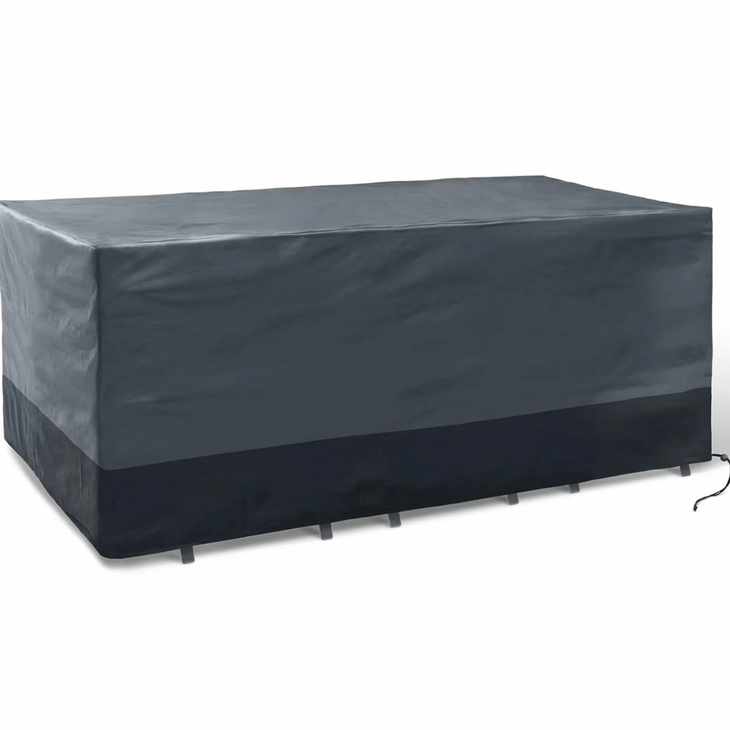 Bâche table de jardin rectangulaire imperméable grise et noire*IDMarket Outlet