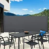 Brise vue enroulable gris 400x200 cm*IDMarket Outlet