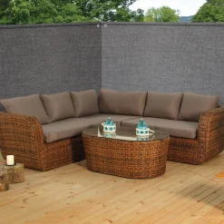 Brise vue gris 1m x 10 m occultant 300 g/m²*IDMarket Discount