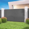 Brise vue gris 1,5m x 10m occultant 300g m²*IDMarket Outlet
