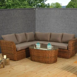 Brise vue 1M x 10M gris occultant 220g m²*IDMarket Outlet
