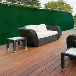 Brise vue 1m x 10m vert occultant 90g m²*IDMarket Hot