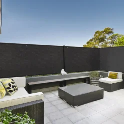 Brise vue noir 1,5 m x 10 m occultant et résistant 400 g/m²*IDMarket Sale
