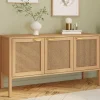 Buffet bas 3 portes avec cannage 110 cm*IDMarket Sale