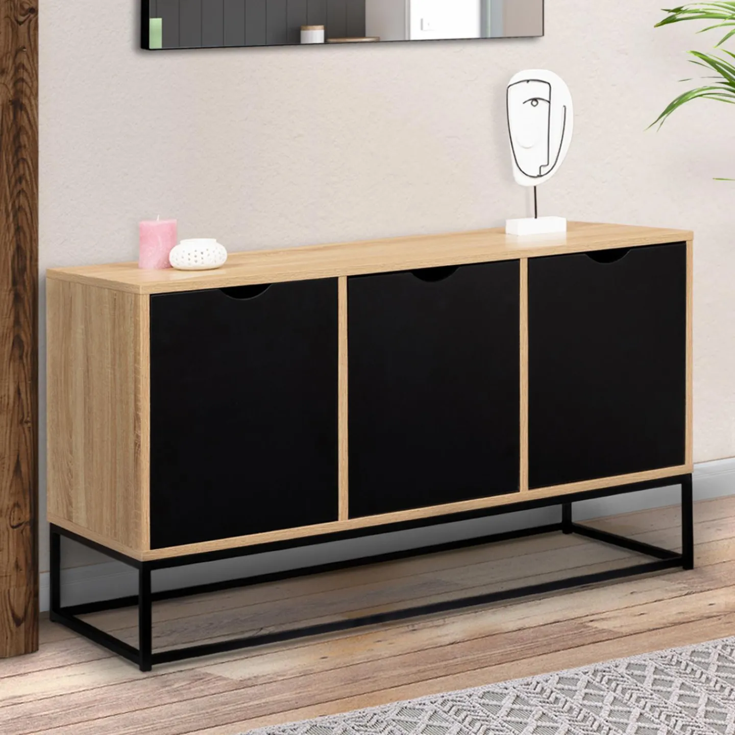 Buffet bas 3 portes industriel*IDMarket Hot