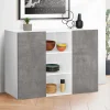 Buffet effet béton et blanc 2 portes*IDMarket Sale