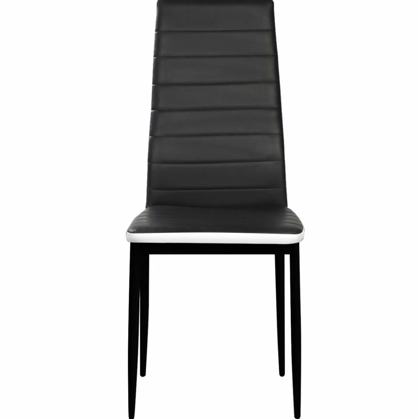 Chaises de salle à manger noires et blanches ROMANE*IDMarket Sale