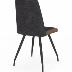 Chaises grises liseré marron pieds araignée pour salle à manger*IDMarket Clearance