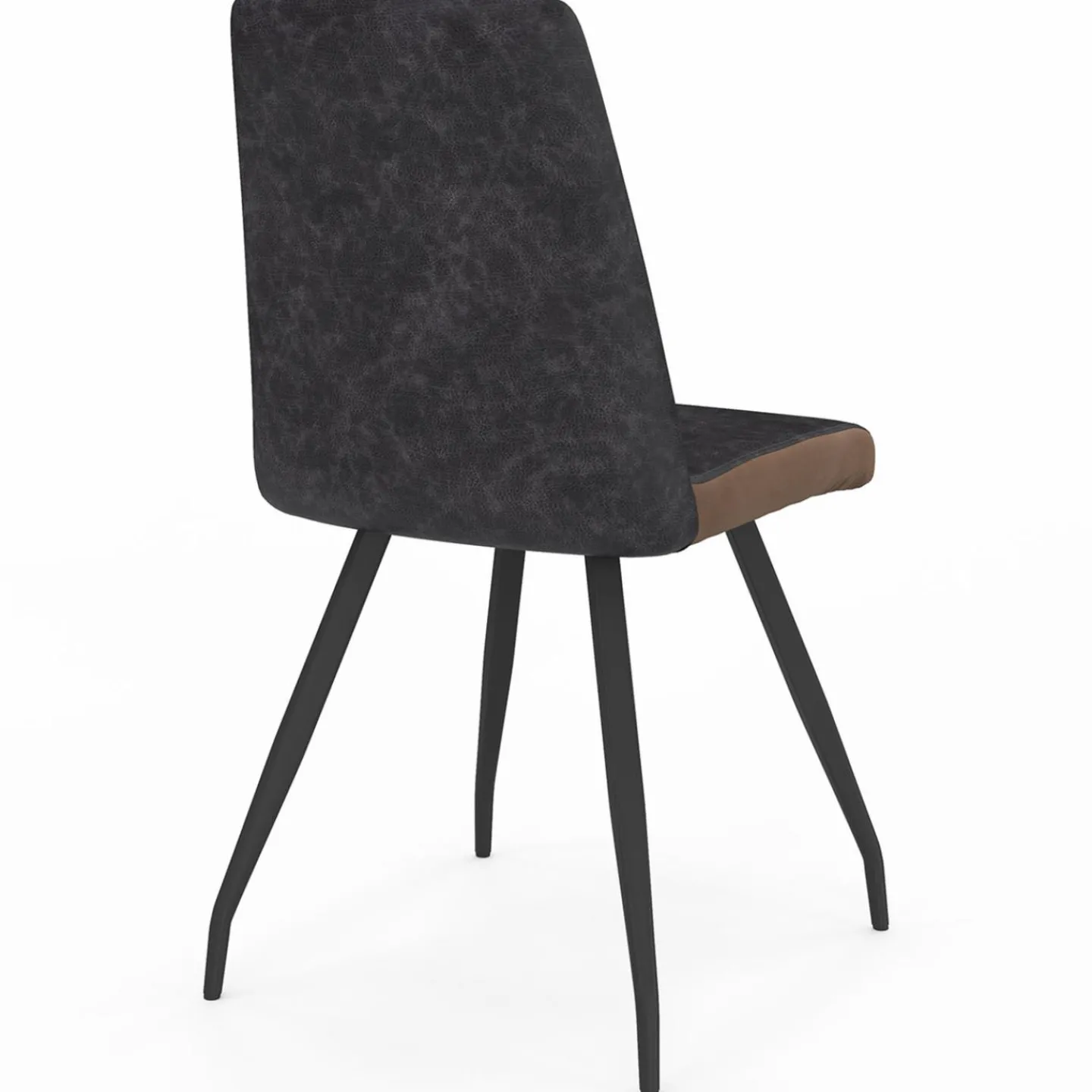 Chaises grises liseré marron pieds araignée pour salle à manger*IDMarket Clearance
