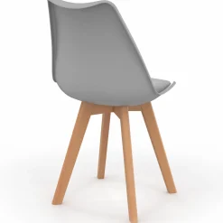 Chaises scandinaves 4 couleurs : gris foncé, gris clair, blanc et bleu*IDMarket Online