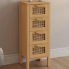 Chiffonnier cannage pour entrée et salle de bain*IDMarket Discount