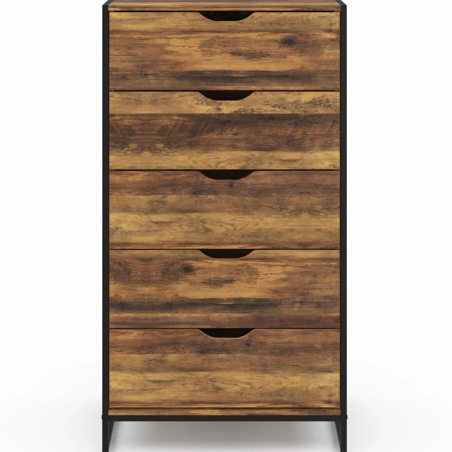 Chiffonnier design industriel 5 tiroirs*IDMarket Best