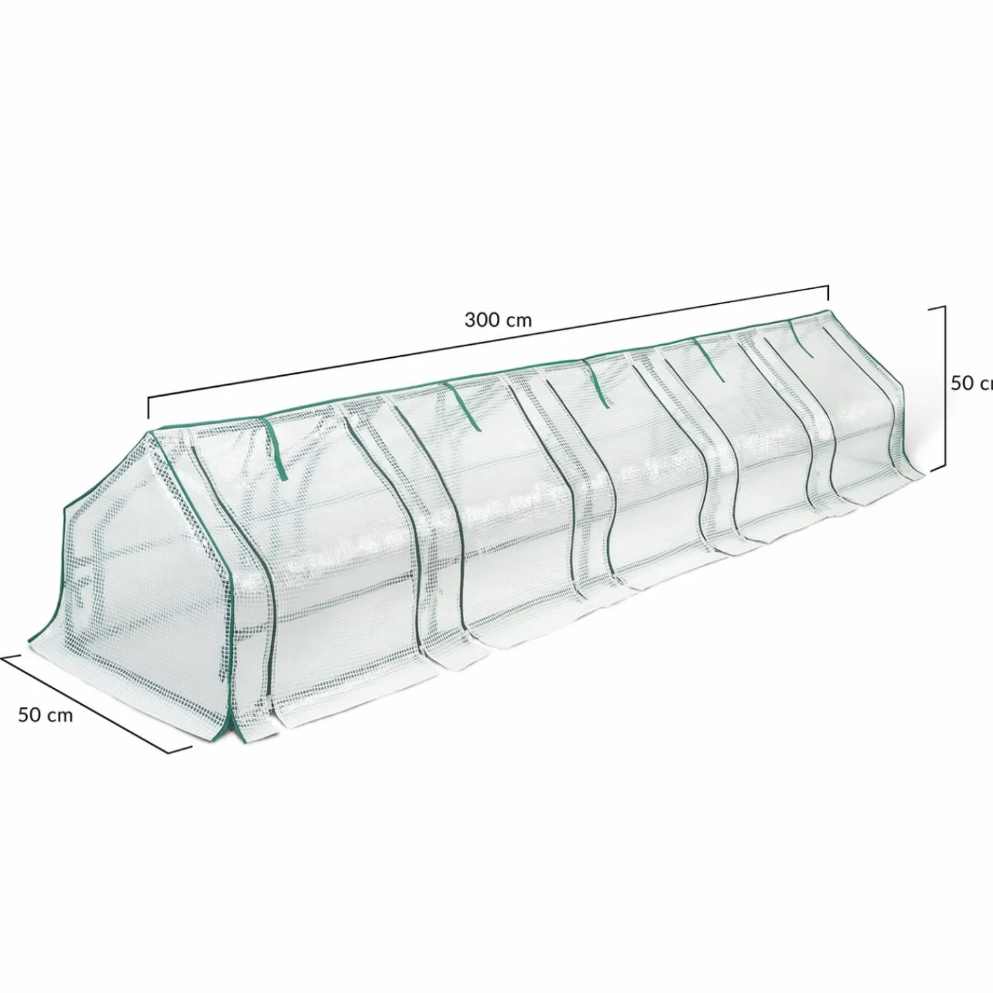 Châssis serre de jardin 3m blanche*IDMarket