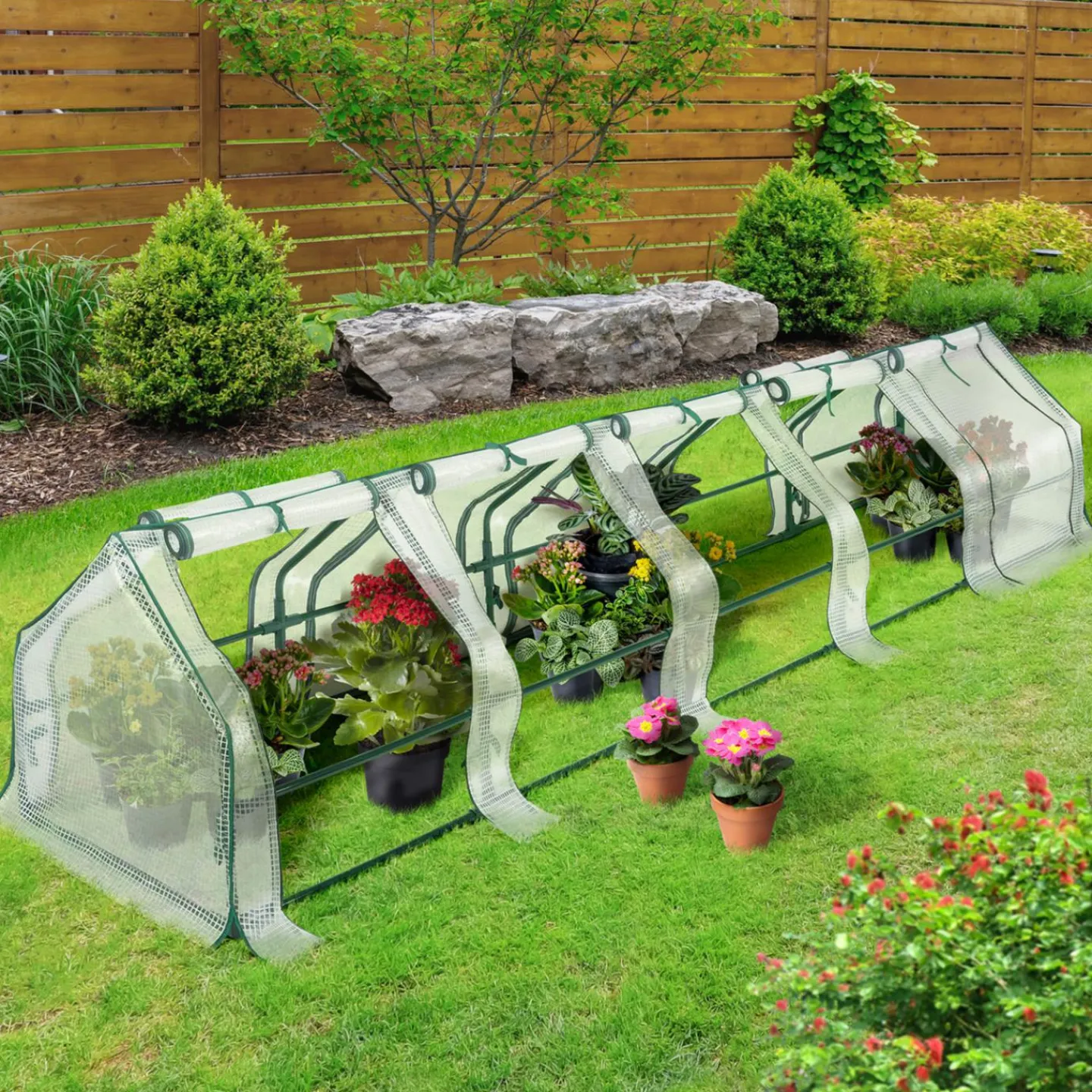 Châssis serre de jardin 3m blanche*IDMarket