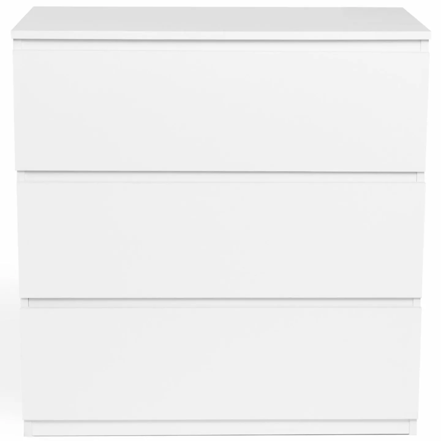 Commode 3 tiroirs blanche*IDMarket