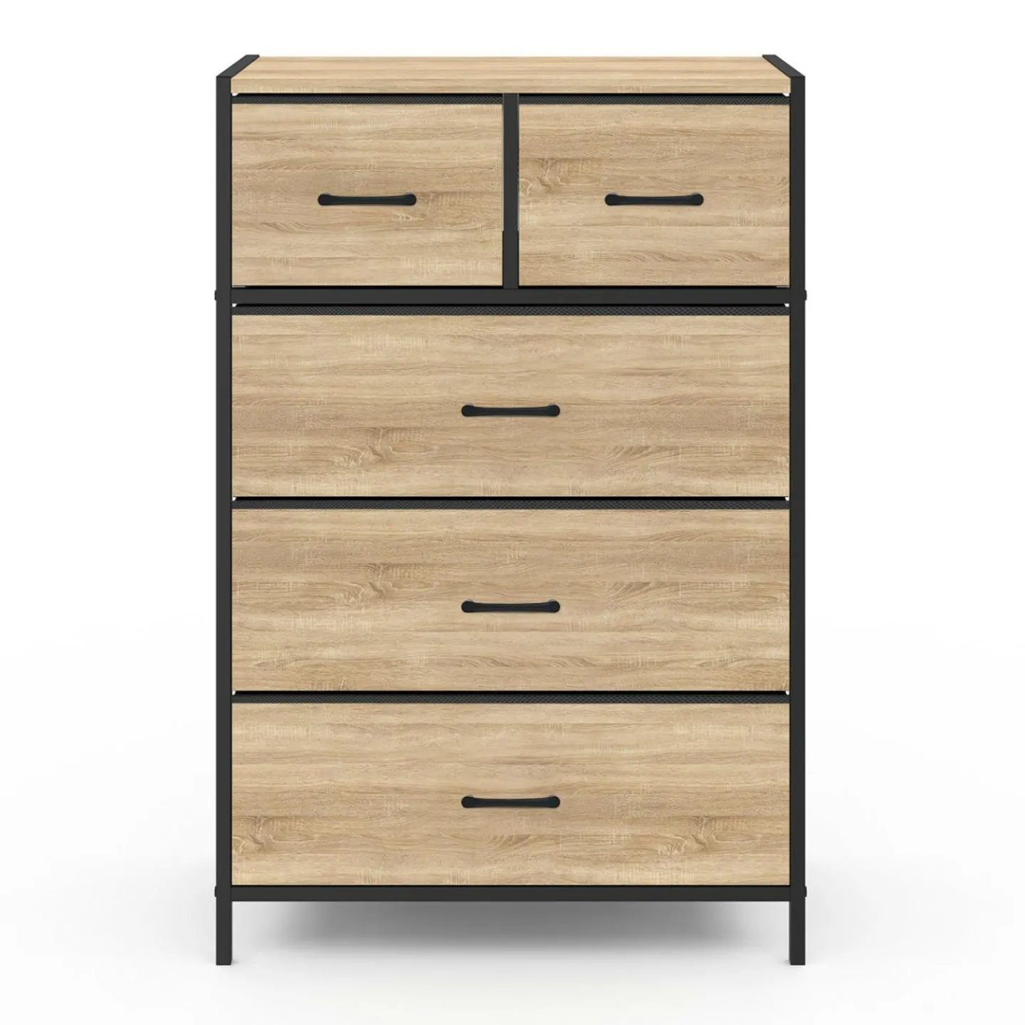 Commode 5 tiroirs en tissu industrielle*IDMarket