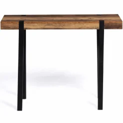 Console bois foncé pied épingle*IDMarket Discount