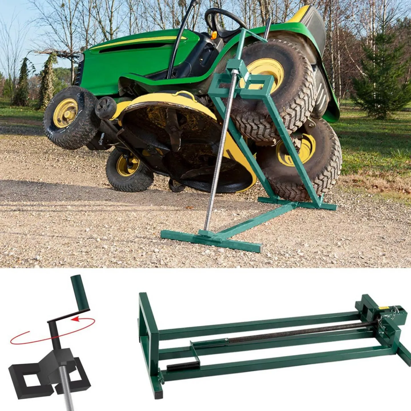 Cric lève tracteur tondeuse 400 kg*IDMarket Best