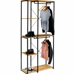 Dressing industriel double penderie 90 cm*IDMarket Outlet