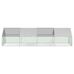 Enclos à poules 24 m2 parc grillagé 8x3m*IDMarket Discount