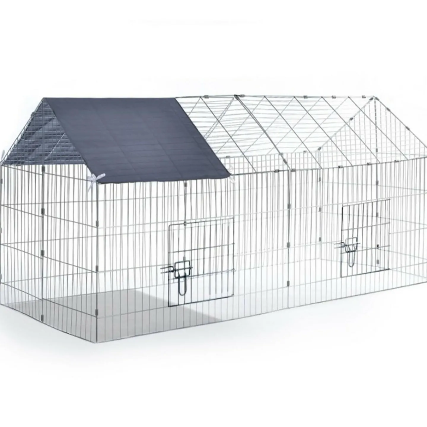 Enclos pour lapin extérieur grillagé 1,35 m2*IDMarket