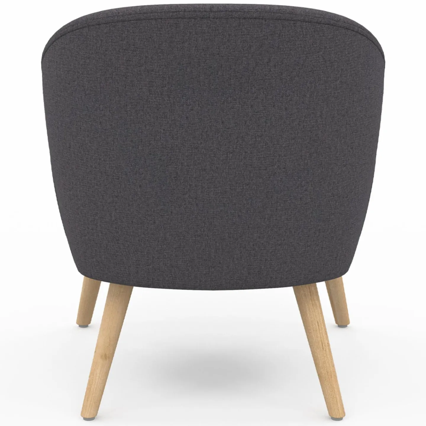 Fauteuil scandinave cabriolet gris anthracite*IDMarket