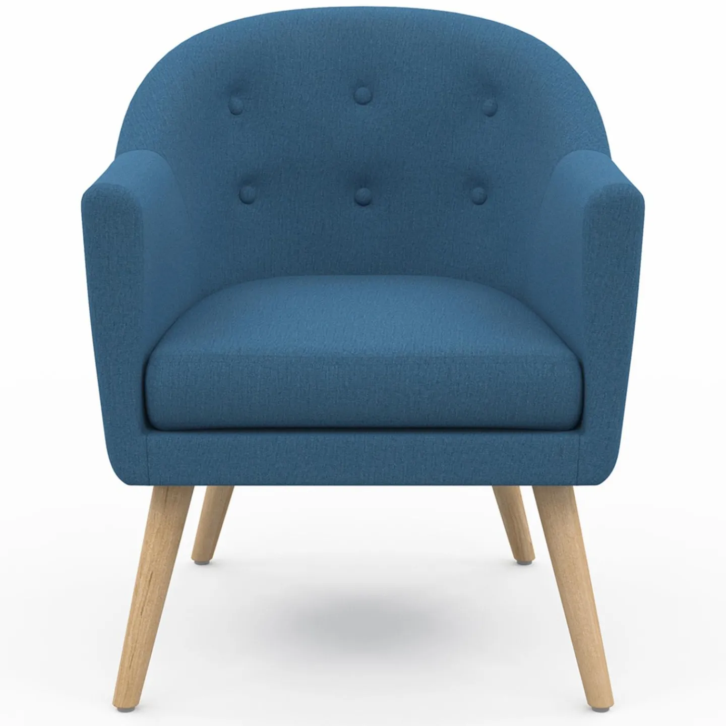 Fauteuil scandinave cabriolet bleu*IDMarket Clearance