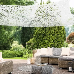Filet camouflage blanc 3x4m*IDMarket Clearance