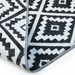 Grand tapis noir pour terrasse et extérieur*IDMarket New