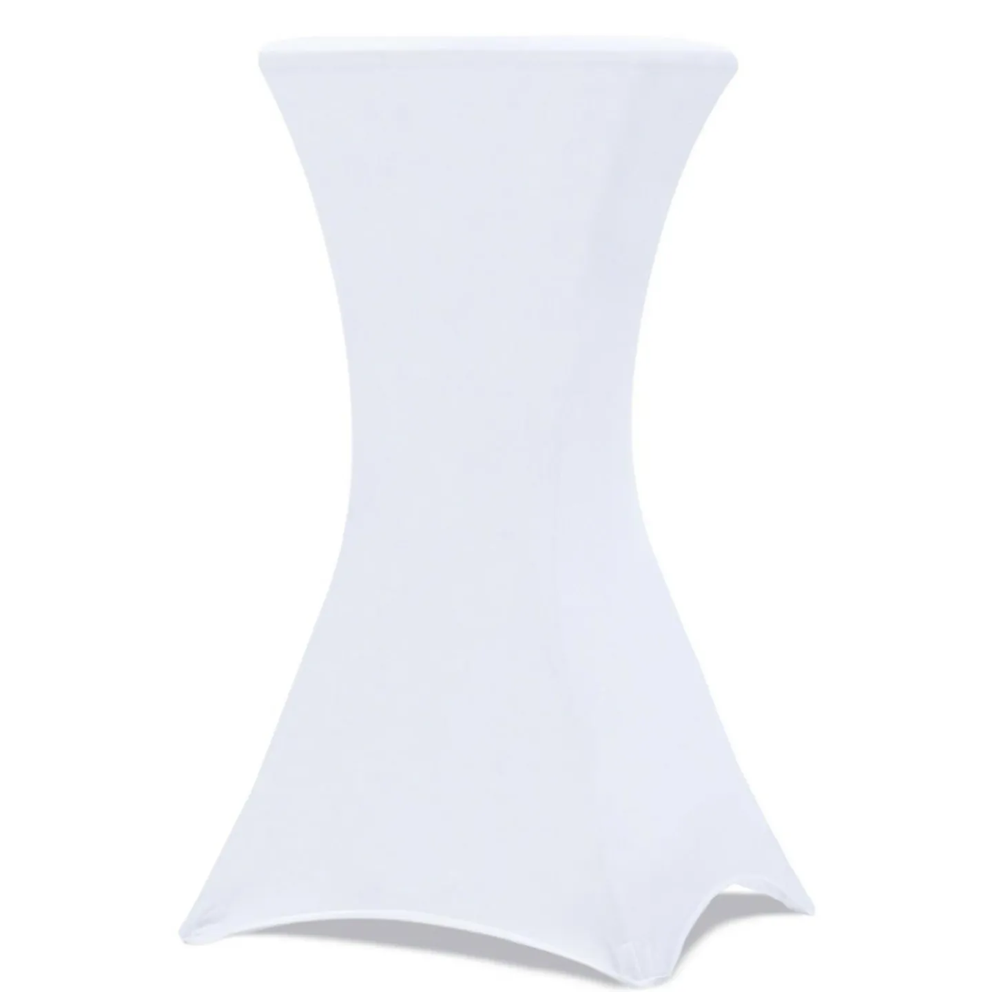 Housses blanches pour table haute de réception*IDMarket