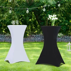 Housses noires pour table haute de réception*IDMarket Hot