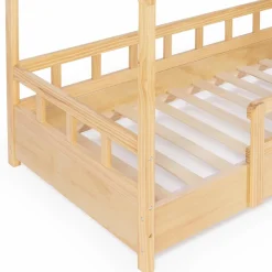 Lit cabane enfant en bois 80 x 160 cm*IDMarket Online
