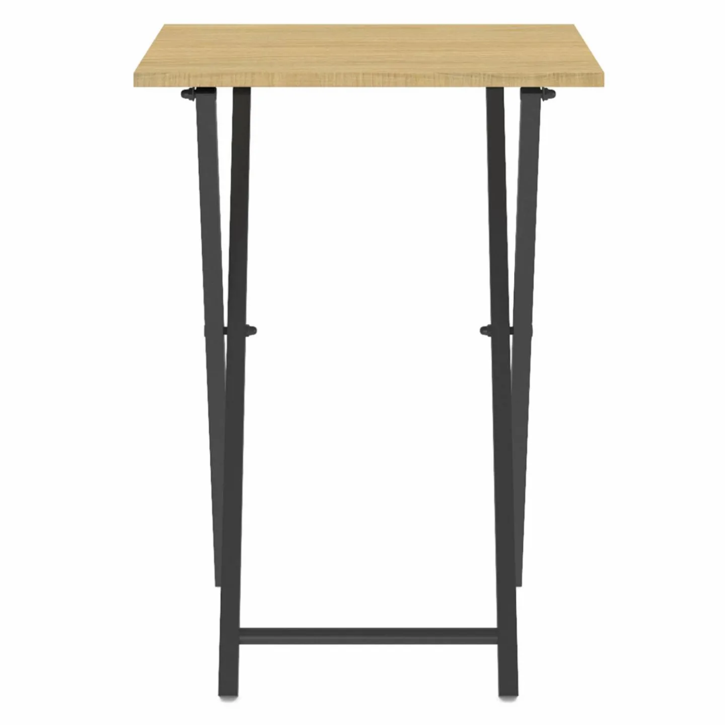 Lot de 2 tables d'appoint pliantes bois et métal*IDMarket Clearance