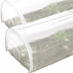 Lot de 2 tunnels de forçage 5 m toutes saisons*IDMarket New