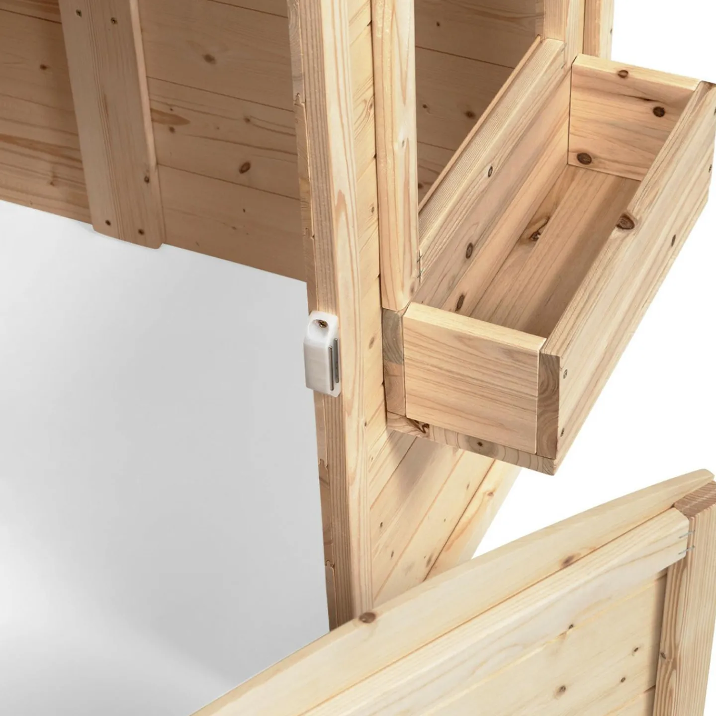 Maisonnette pour enfants en bois pour l’extérieur avec jardinières*IDMarket Best