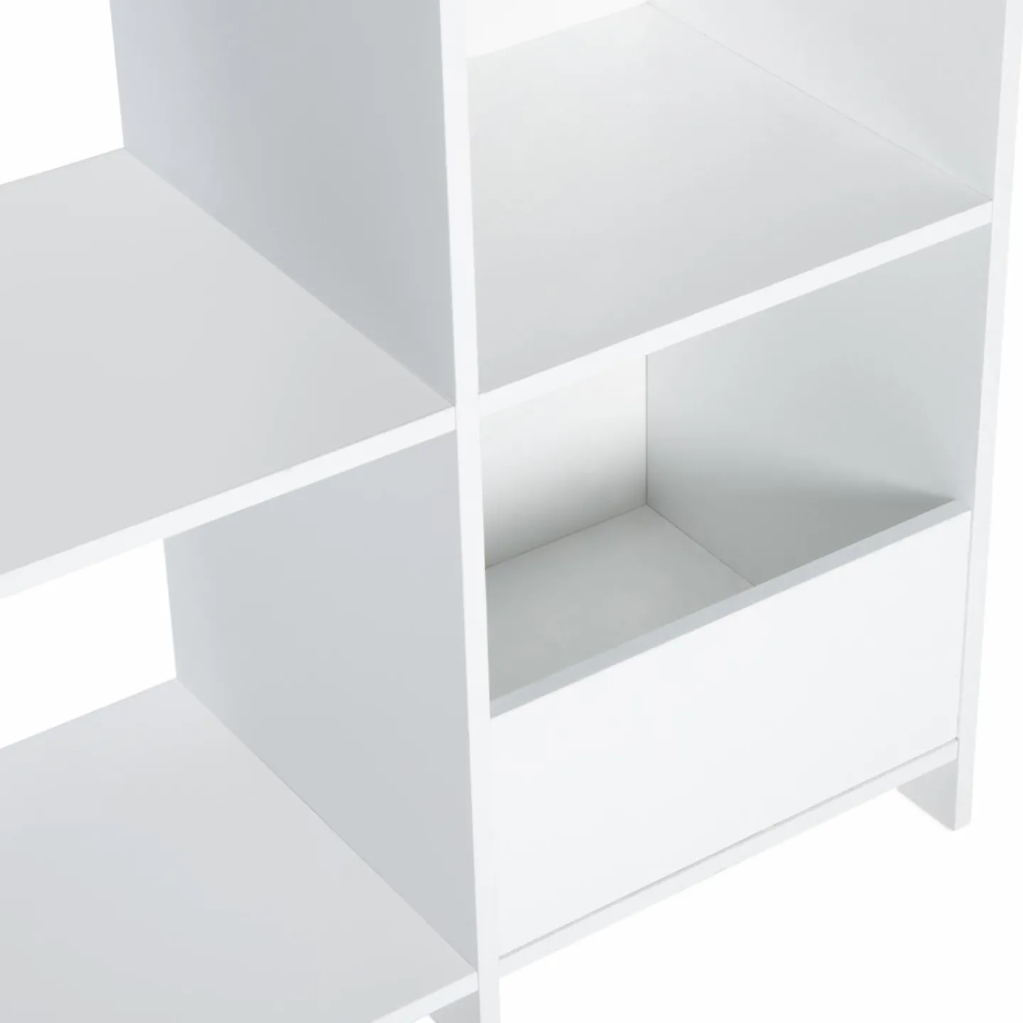 Meuble de rangement blanc pour jouets avec étagère bibliothèque*IDMarket