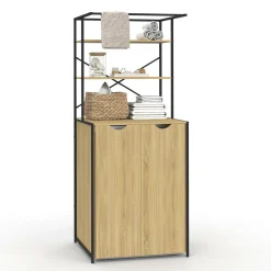 Meuble dessus machine à laver fermé design industriel*IDMarket Best