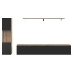 Meuble TV 180 cm avec colonne et étagère*IDMarket Hot