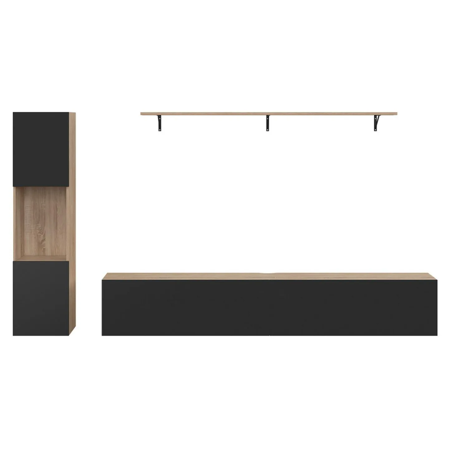Meuble TV 180 cm avec colonne et étagère*IDMarket Hot