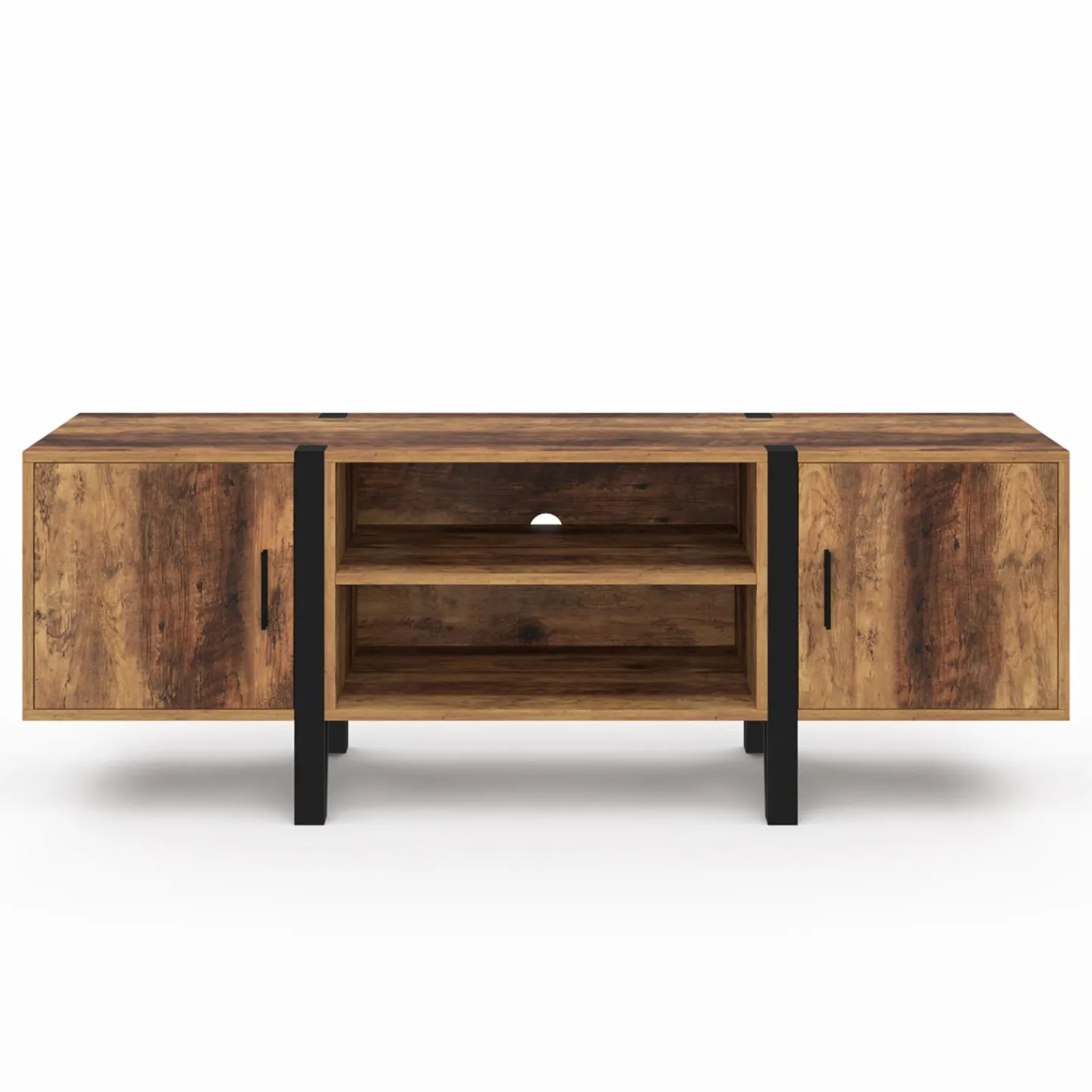 Meuble TV 140cm avec 2 portes*IDMarket New