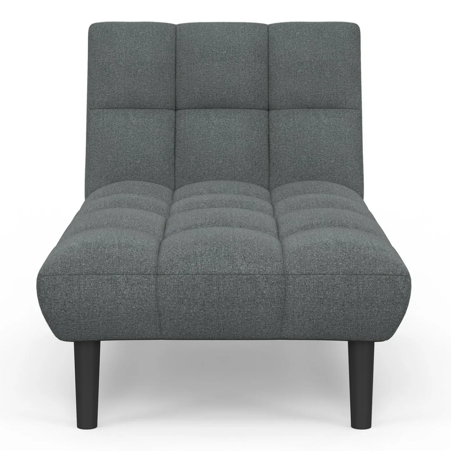 Méridienne clic clac tissu gris anthracite capitonnée 80 x 180 cm*IDMarket Hot